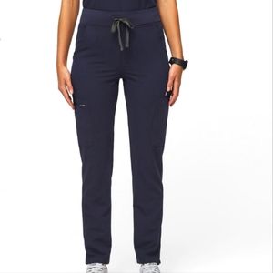 FIGS Yola High Waisted Skinny Scrub Pants Navy Large